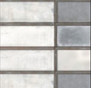 DIESEL INDUSTRIAL GLASS STEEL 10cm x 30cm WALL TILE