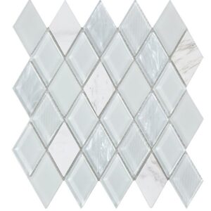 JEWEL WHITE MOSAIC 26cm x 29.7cm WALL TILE