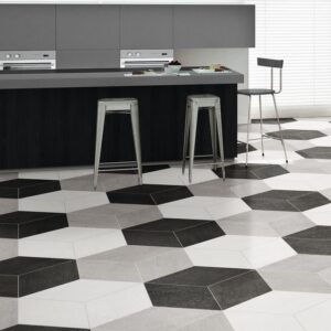 DIAMOND CITY BLACK 70cm x 40cm PORCELAIN WALL AND FLOOR TILE