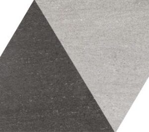 DIAMOND CITY GREY & BLACK 70cm x 40cm PORCELAIN WALL AND FLOOR TILE