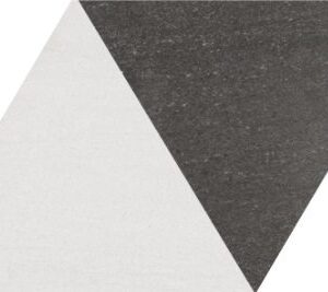 DIAMOND CITY BLACK & WHITE 70cm x 40cm PORCELAIN WALL AND FLOOR TILE