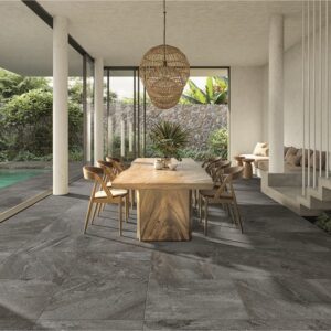 VALS ANTHRACITE MATT 60cm x 60cm PORCELAIN 20mm OUTDOOR TILE