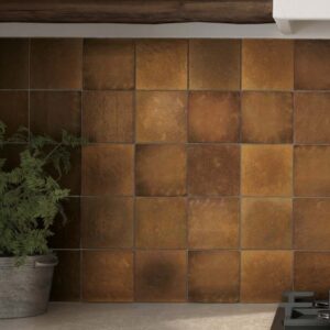 TIS SQUARE GOLD 13.2cm x 13.2cm CERAMIC WALL TILE