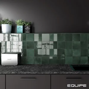 TIS SQUARE MOSS GREEN 13.2cm x 13.2cm CERAMIC WALL TILE