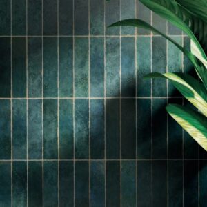 KENO BRICK GREEN 7.5cm x 30cm  CERAMIC WALL TILE