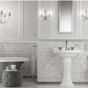 METRO BRICK GLOSS CARRARA 10cm x 20cm  CERAMIC WALL TILE