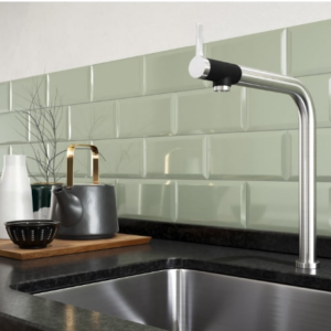 METRO BRICK GLOSS CELERY 10cm x 20cm  CERAMIC WALL TILE