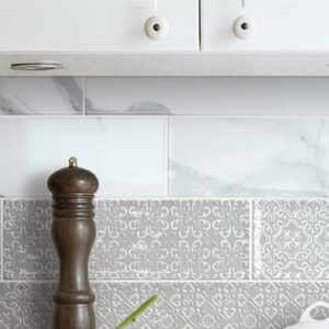 ANGELINA FLAT BIANCO GLOSS 10cm x 30cm CERAMIC WALL TILE