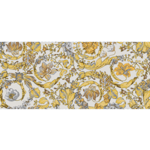 VERSACE I BAROCCO GARDEN WHITE/GOLD 60cm x 120cm PORCELAIN WALL & FLOOR TILE