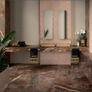 VERSACE I BAROCCO ROSA 60cm x 120cm PORCELAIN WALL & FLOOR TILE