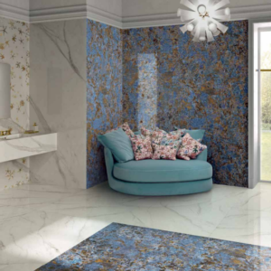 VERSACE X GALAXY BLUE 120cm x 120cm PORCELAIN WALL & FLOOR TILE
