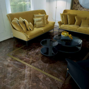 VERSACE X GALAXY BROWN 120cm x 120cm PORCELAIN WALL & FLOOR TILE