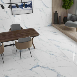 SHALMAR BLUE GLOSS 120cm x 120cm  PORCELAIN WALL & FLOOR TILE
